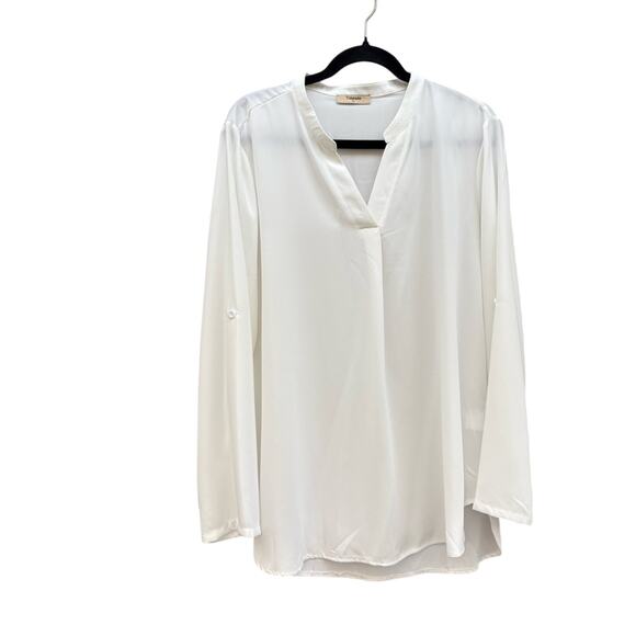 TIMESON Elegant White Blouse, XL - Picture 1 of 5